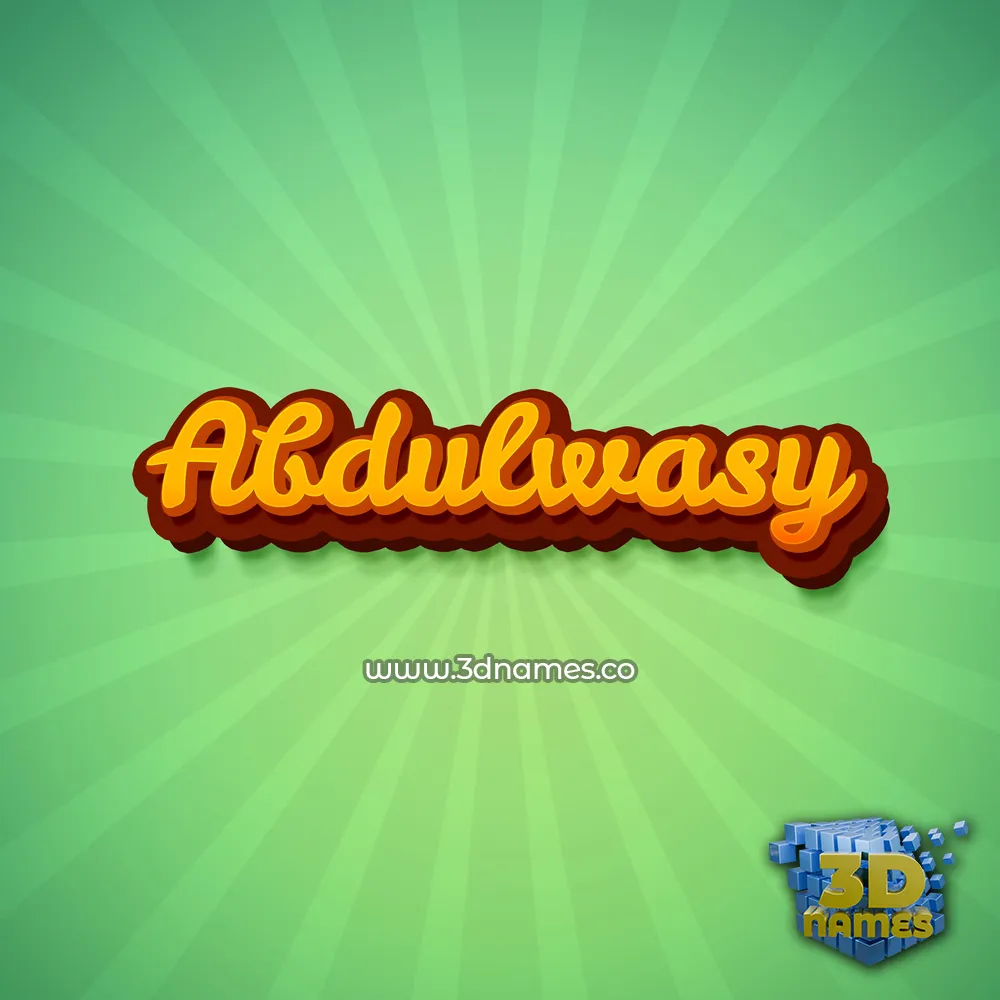 abdulwasy in Green Rays style - 3D name wallpaper abdulwasy in Green Rays style - 3D name wallpaper