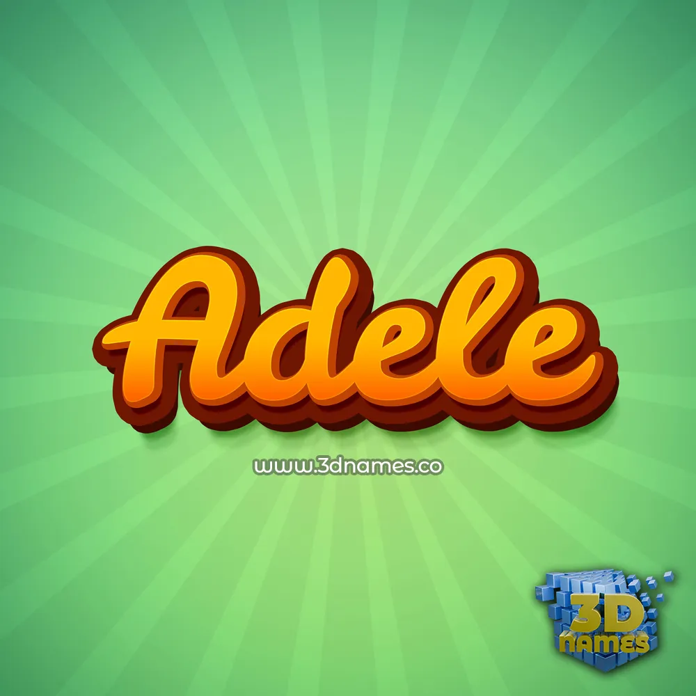 adele in Green Rays style - 3D name wallpaper adele in Green Rays style - 3D name wallpaper