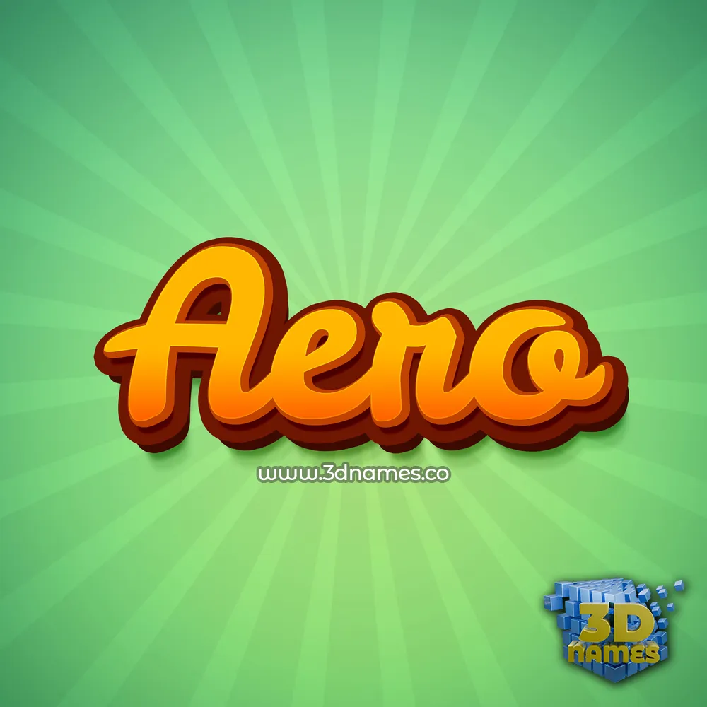 aero in Green Rays style - 3D name wallpaper aero in Green Rays style - 3D name wallpaper