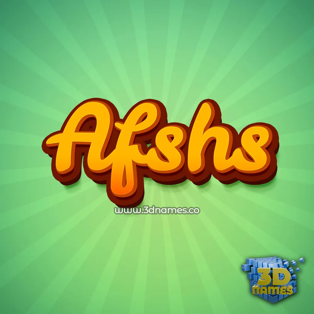 afshs in Green Rays style - 3D name wallpaper afshs in Green Rays style - 3D name wallpaper