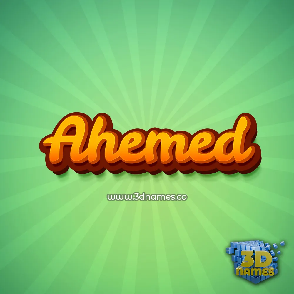 ahemed in Green Rays style - 3D name wallpaper ahemed in Green Rays style - 3D name wallpaper