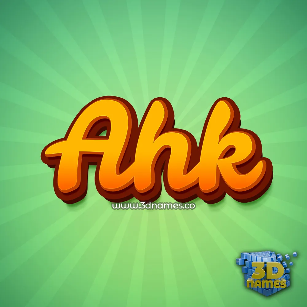 ahk in Green Rays style - 3D name wallpaper ahk in Green Rays style - 3D name wallpaper