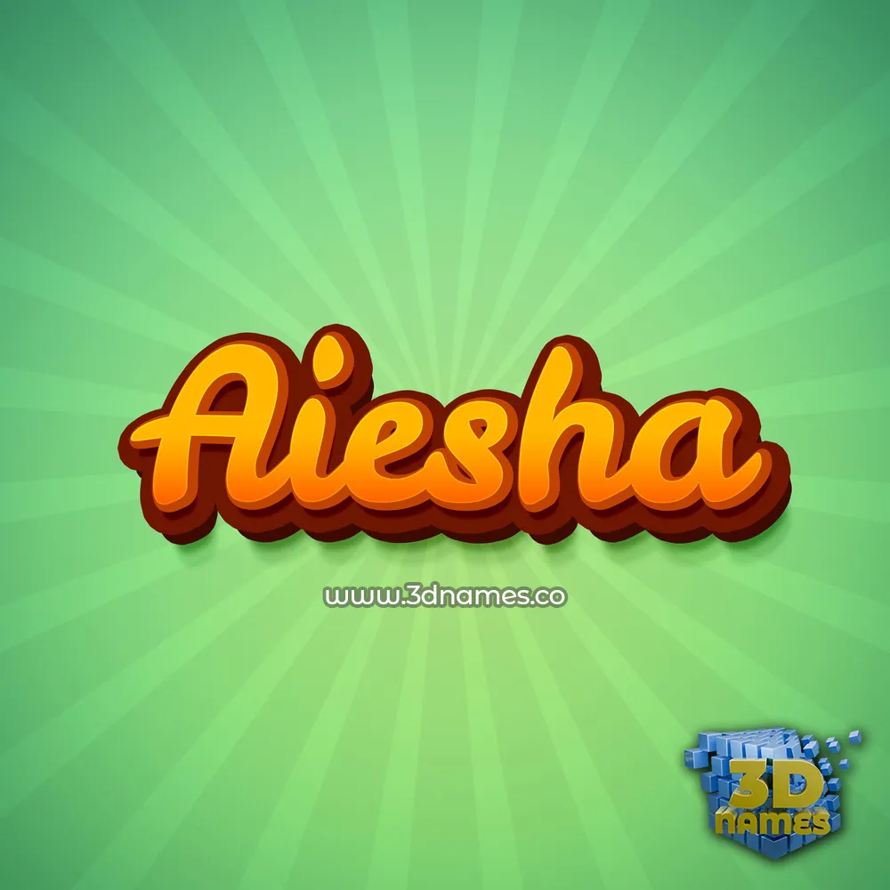 aiesha in Green Rays style - 3D name wallpaper aiesha in Green Rays style - 3D name wallpaper