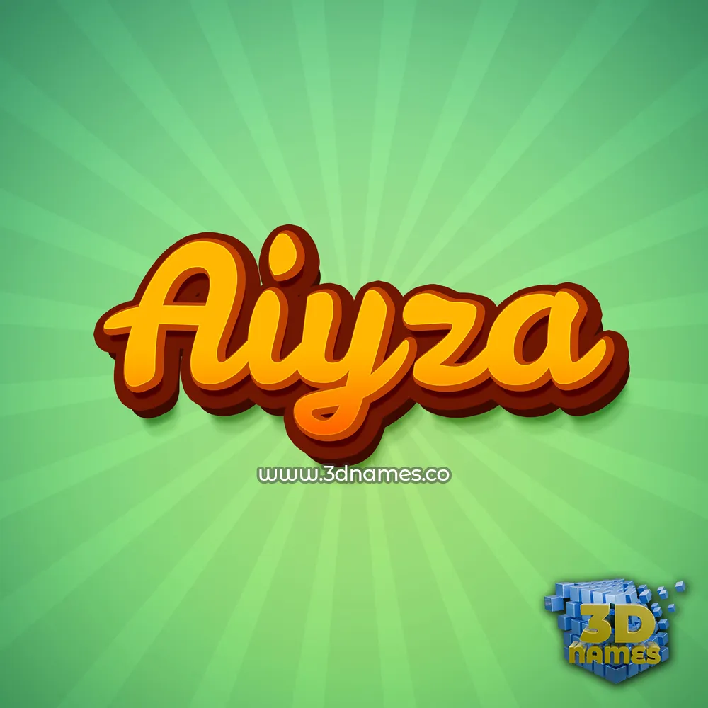 aiyza in Green Rays style - 3D name wallpaper aiyza in Green Rays style - 3D name wallpaper