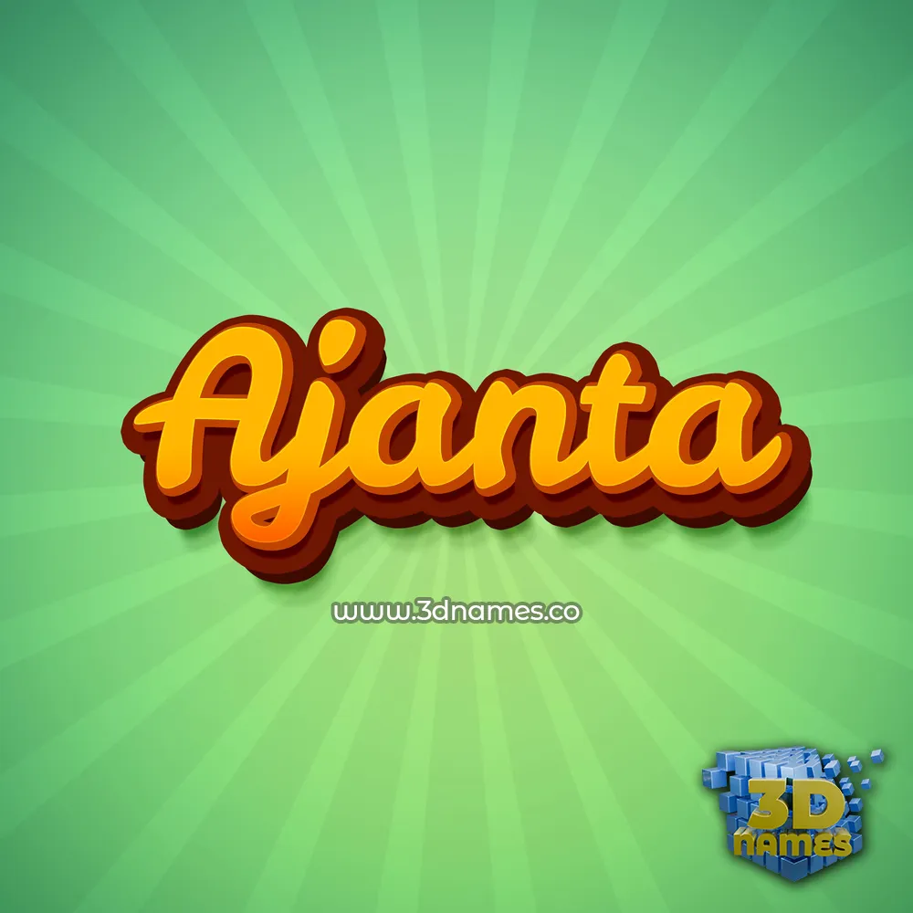 ajanta in Green Rays style - 3D name wallpaper ajanta in Green Rays style - 3D name wallpaper