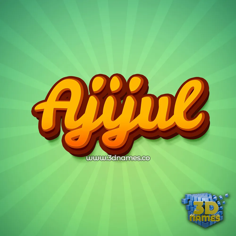 ajijul in Green Rays style - 3D name wallpaper ajijul in Green Rays style - 3D name wallpaper