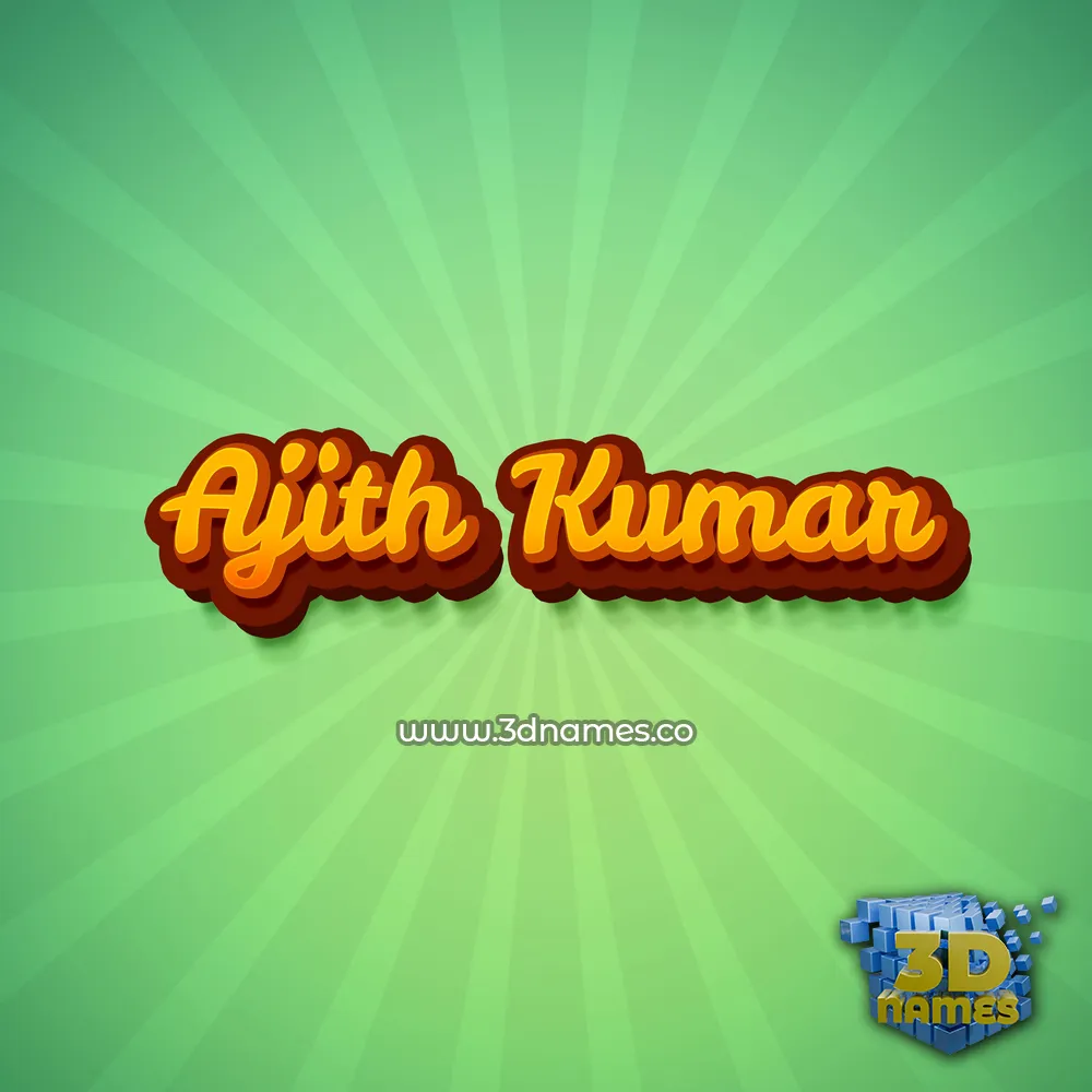 ajith kumar in Green Rays style - 3D name wallpaper ajith kumar in Green Rays style - 3D name wallpaper