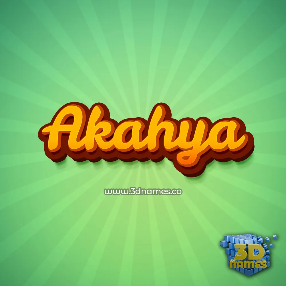 akahya in Green Rays style - 3D name wallpaper akahya in Green Rays style - 3D name wallpaper