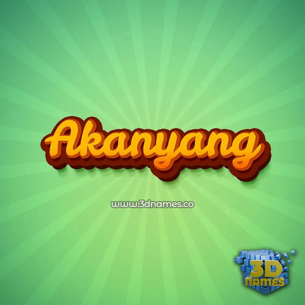 akanyang in Green Rays style - 3D name wallpaper akanyang in Green Rays style - 3D name wallpaper