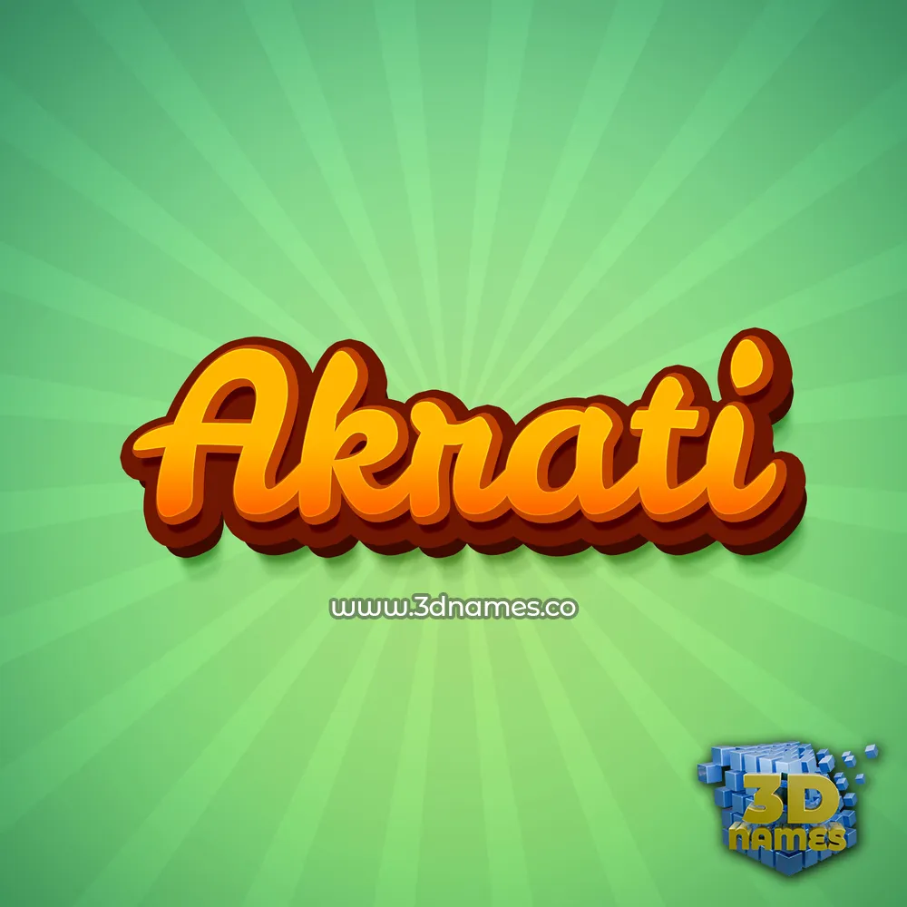 akrati in Green Rays style - 3D name wallpaper akrati in Green Rays style - 3D name wallpaper