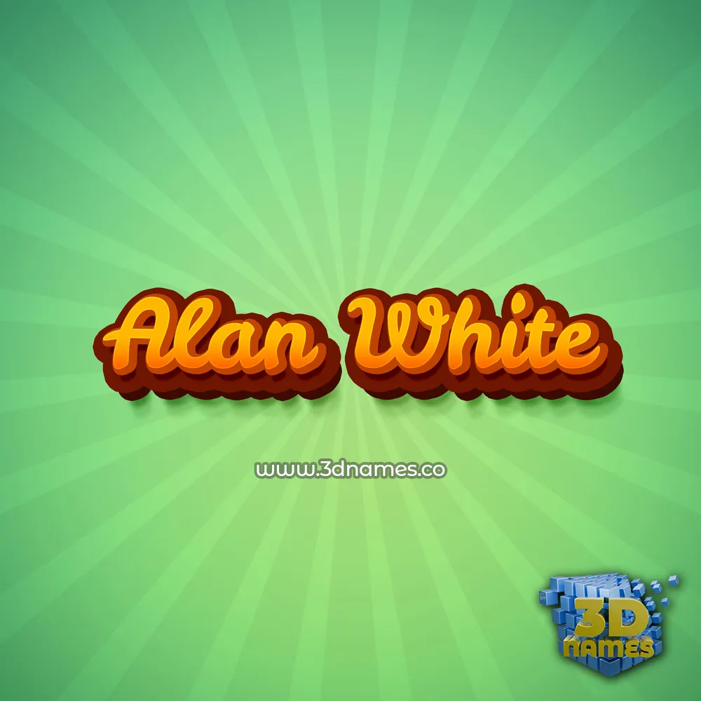 alan white in Green Rays style - 3D name wallpaper alan white in Green Rays style - 3D name wallpaper