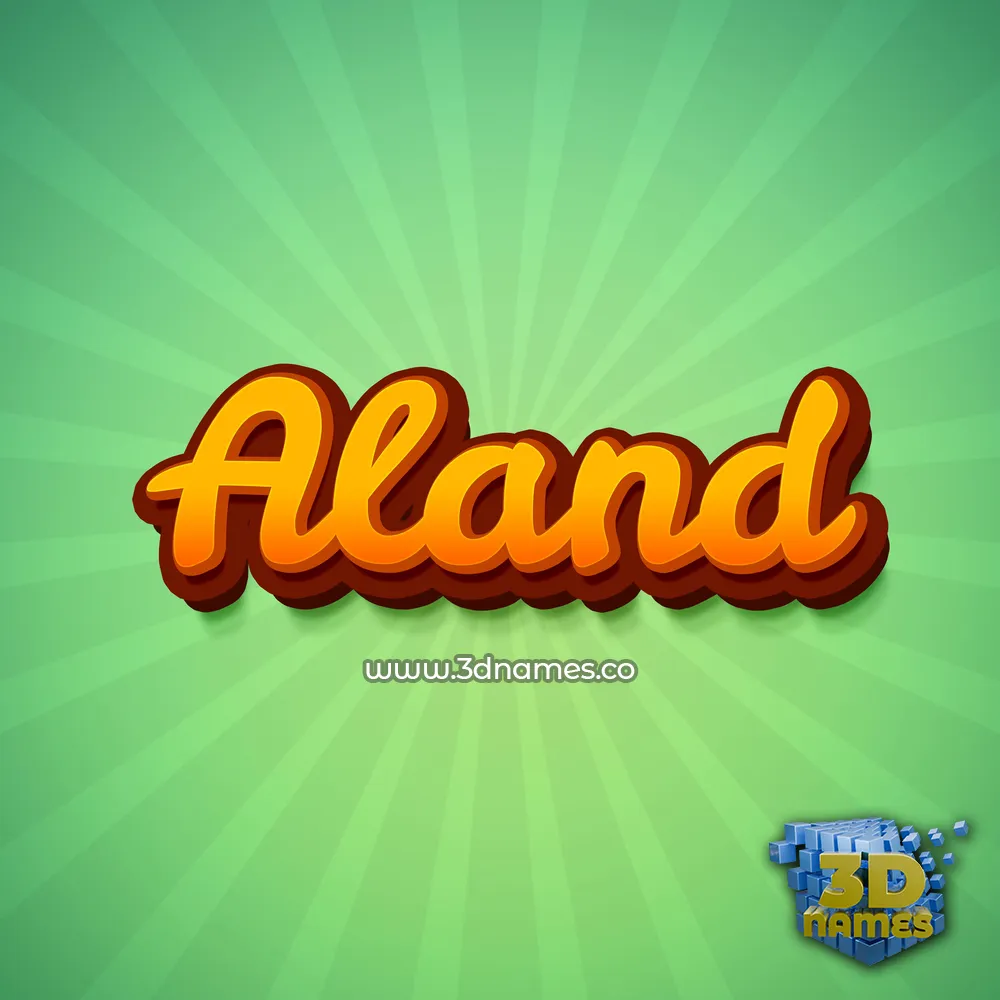 aland in Green Rays style - 3D name wallpaper aland in Green Rays style - 3D name wallpaper