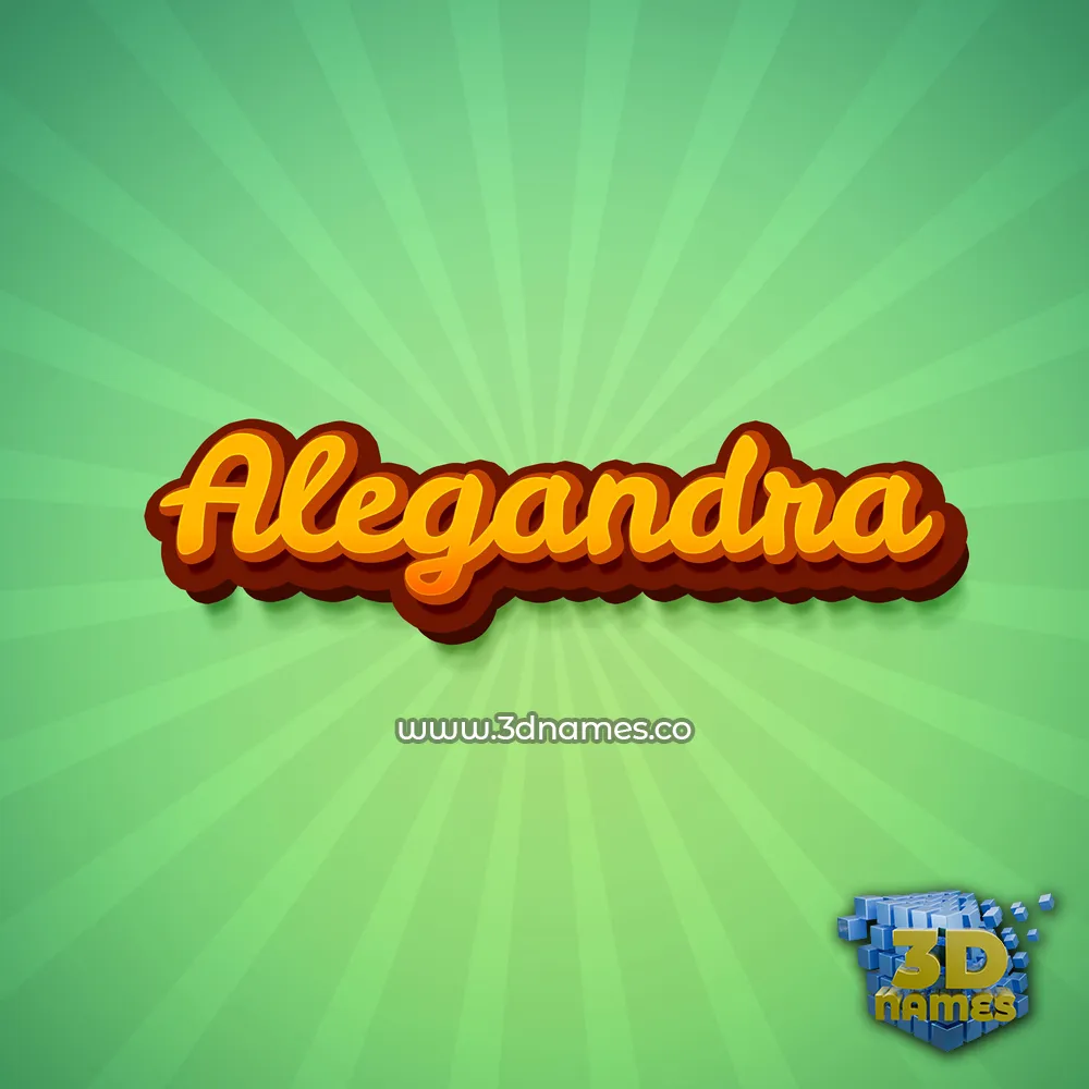 alegandra in Green Rays style - 3D name wallpaper alegandra in Green Rays style - 3D name wallpaper