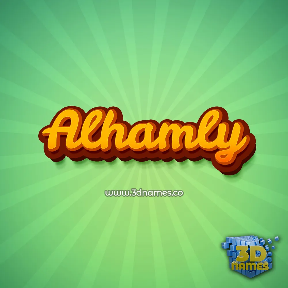 alhamly in Green Rays style - 3D name wallpaper alhamly in Green Rays style - 3D name wallpaper