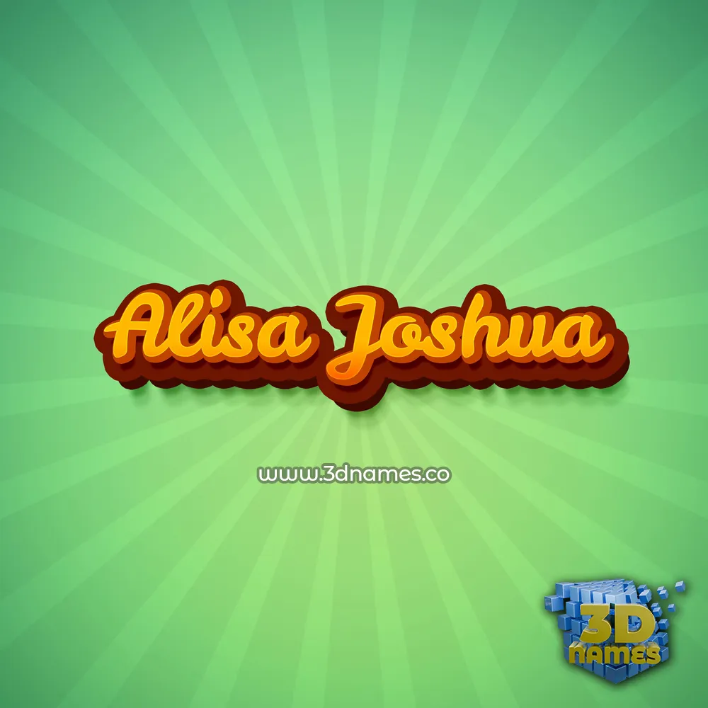 alisa joshua in Green Rays style - 3D name wallpaper alisa joshua in Green Rays style - 3D name wallpaper