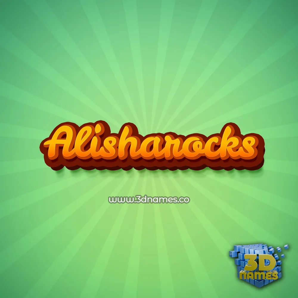 alisharocks in Green Rays style - 3D name wallpaper alisharocks in Green Rays style - 3D name wallpaper