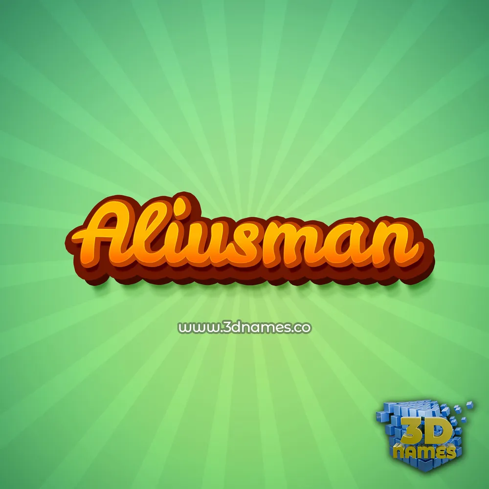 aliusman in Green Rays style - 3D name wallpaper aliusman in Green Rays style - 3D name wallpaper