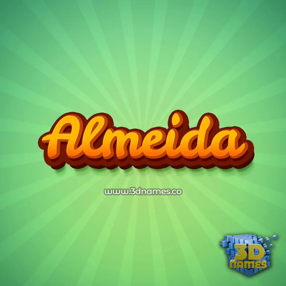 almeida in Green Rays style - 3D name wallpaper almeida in Green Rays style - 3D name wallpaper