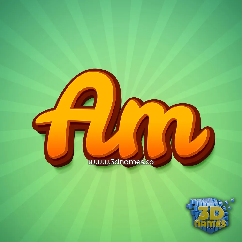 am in Green Rays style - 3D name wallpaper am in Green Rays style - 3D name wallpaper