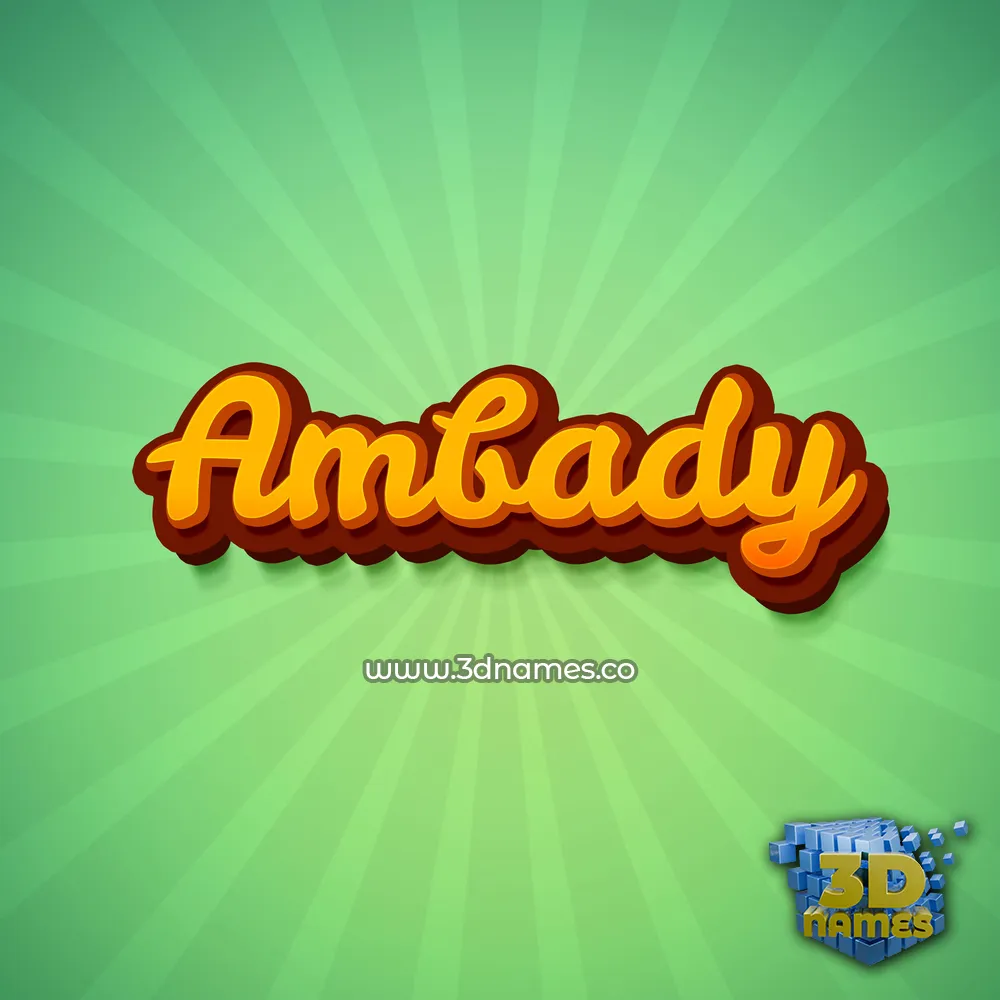 ambady in Green Rays style - 3D name wallpaper ambady in Green Rays style - 3D name wallpaper