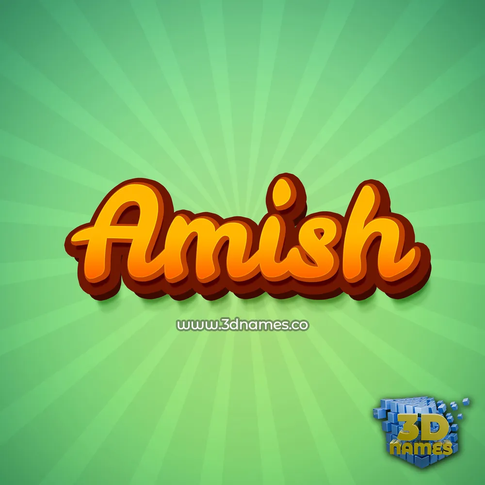 amish in Green Rays style - 3D name wallpaper amish in Green Rays style - 3D name wallpaper