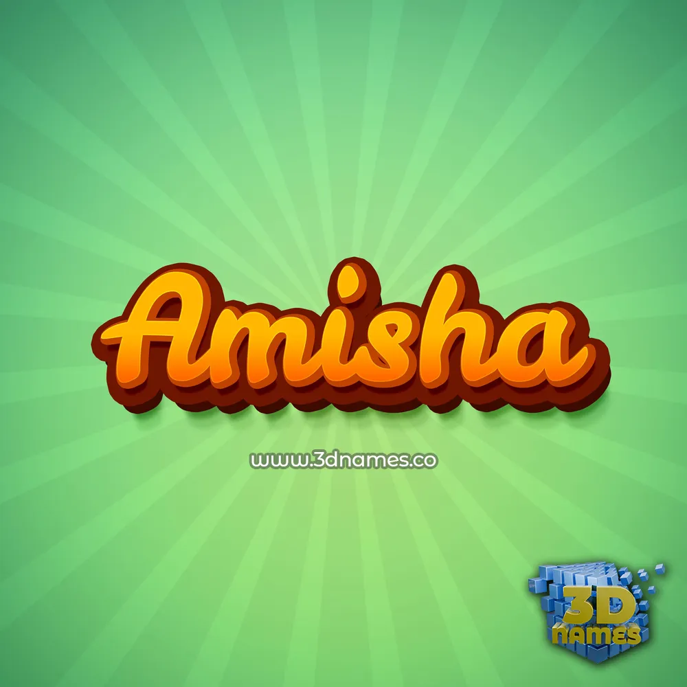 amisha in Green Rays style - 3D name wallpaper amisha in Green Rays style - 3D name wallpaper