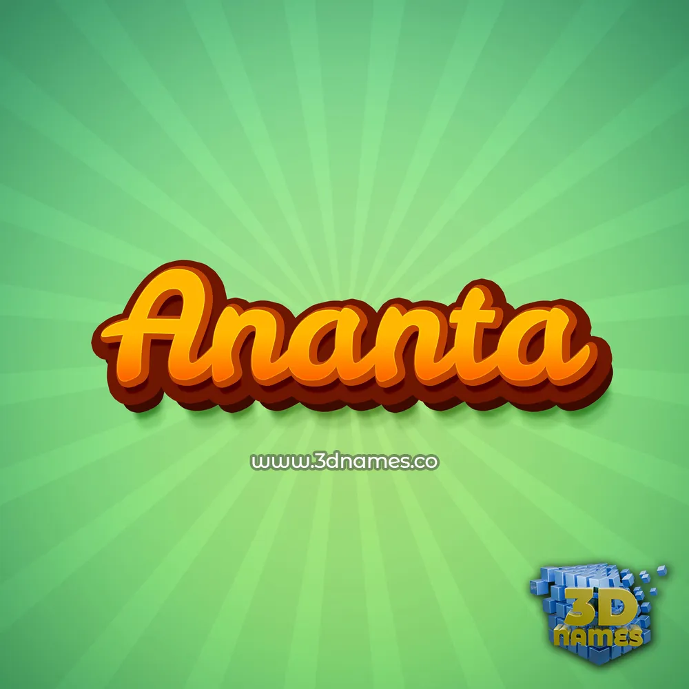 ananta in Green Rays style - 3D name wallpaper ananta in Green Rays style - 3D name wallpaper