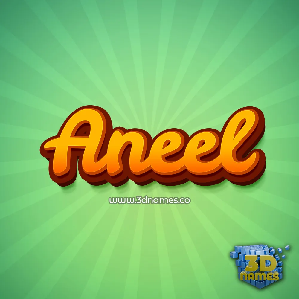 aneel in Green Rays style - 3D name wallpaper aneel in Green Rays style - 3D name wallpaper