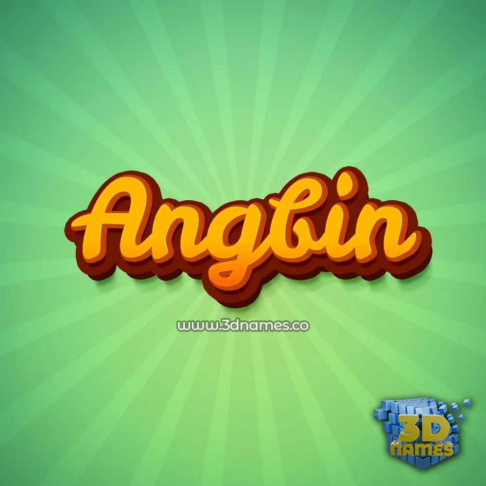 angbin in Green Rays style - 3D name wallpaper angbin in Green Rays style - 3D name wallpaper