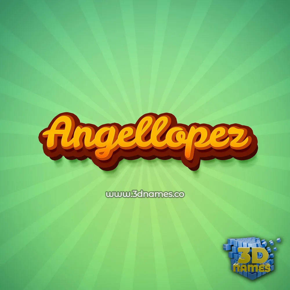 angellopez in Green Rays style - 3D name wallpaper angellopez in Green Rays style - 3D name wallpaper