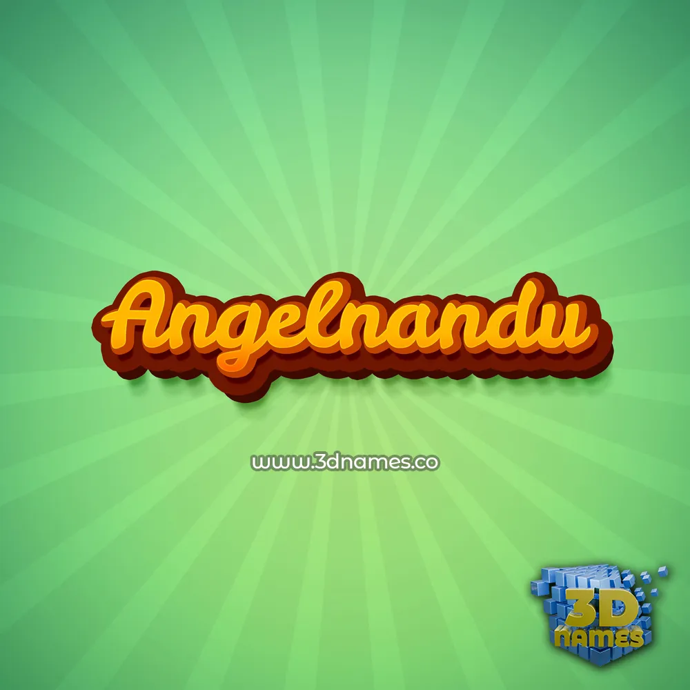 angelnandu in Green Rays style - 3D name wallpaper angelnandu in Green Rays style - 3D name wallpaper