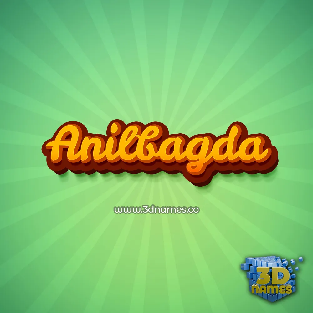 anilbagda in Green Rays style - 3D name wallpaper anilbagda in Green Rays style - 3D name wallpaper
