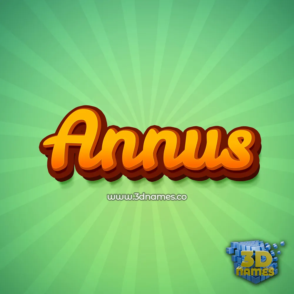 annus in Green Rays style - 3D name wallpaper annus in Green Rays style - 3D name wallpaper