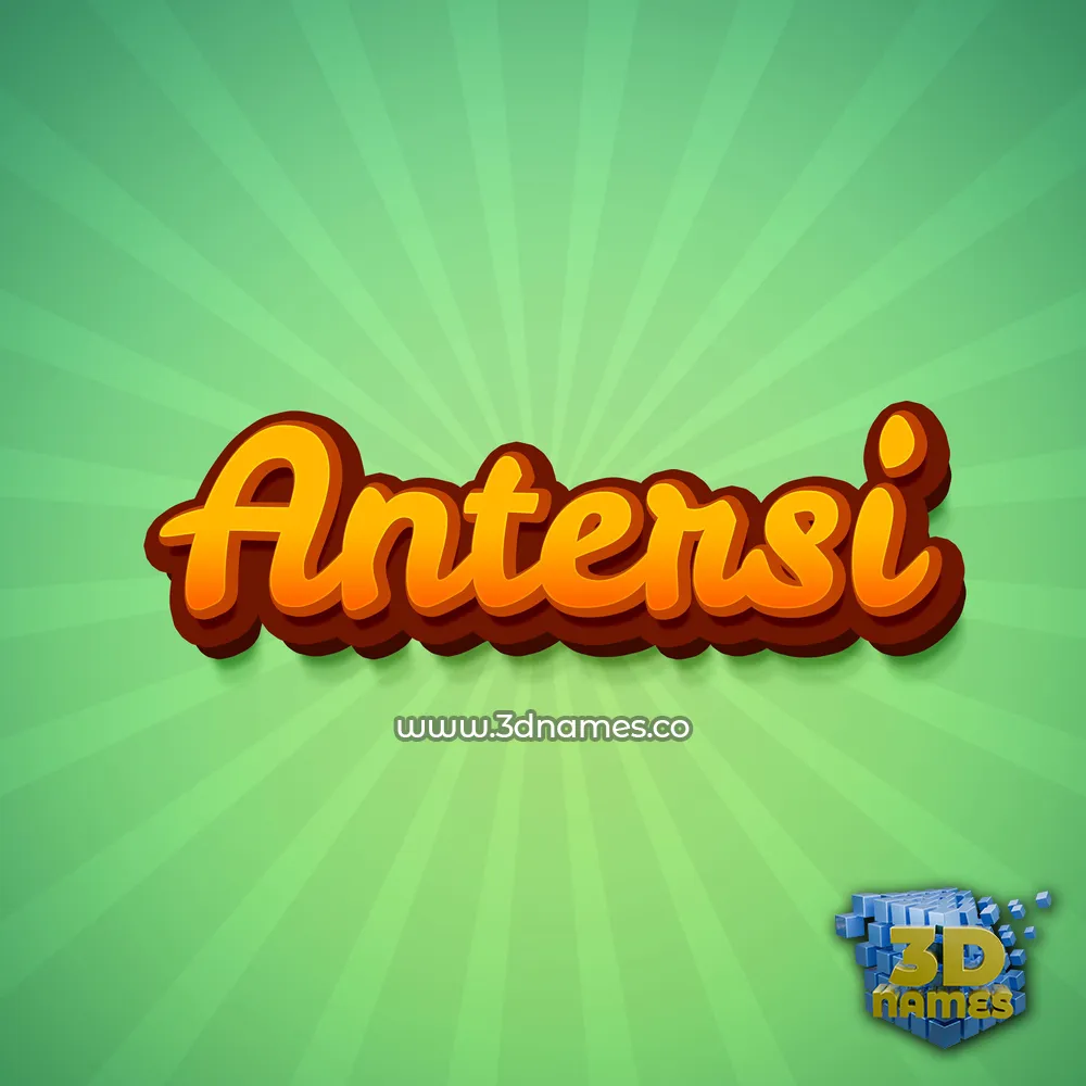 antersi in Green Rays style - 3D name wallpaper antersi in Green Rays style - 3D name wallpaper