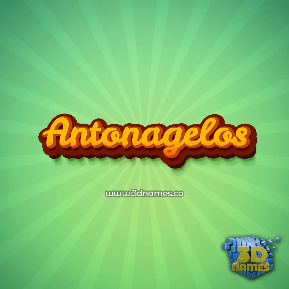 antonagelos in Green Rays style - 3D name wallpaper antonagelos in Green Rays style - 3D name wallpaper