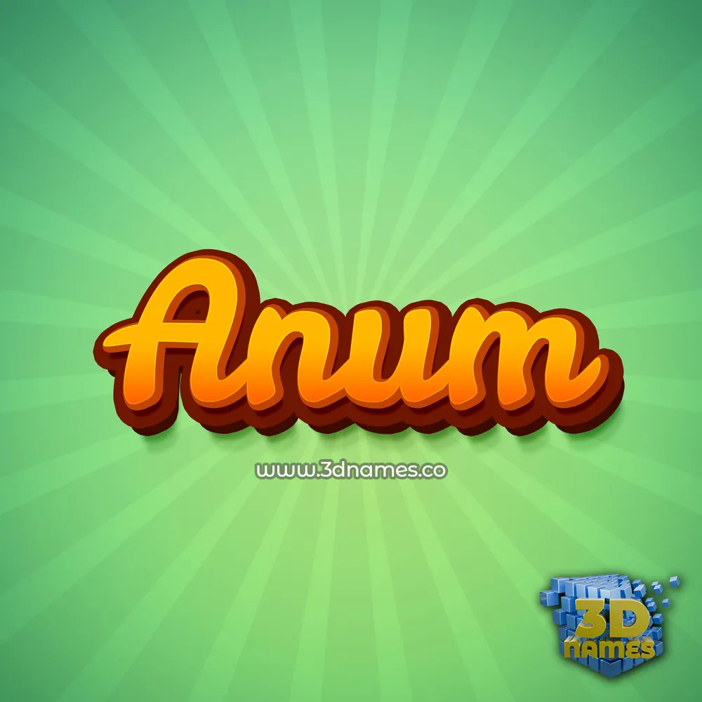 anum in Green Rays style - 3D name wallpaper anum in Green Rays style - 3D name wallpaper