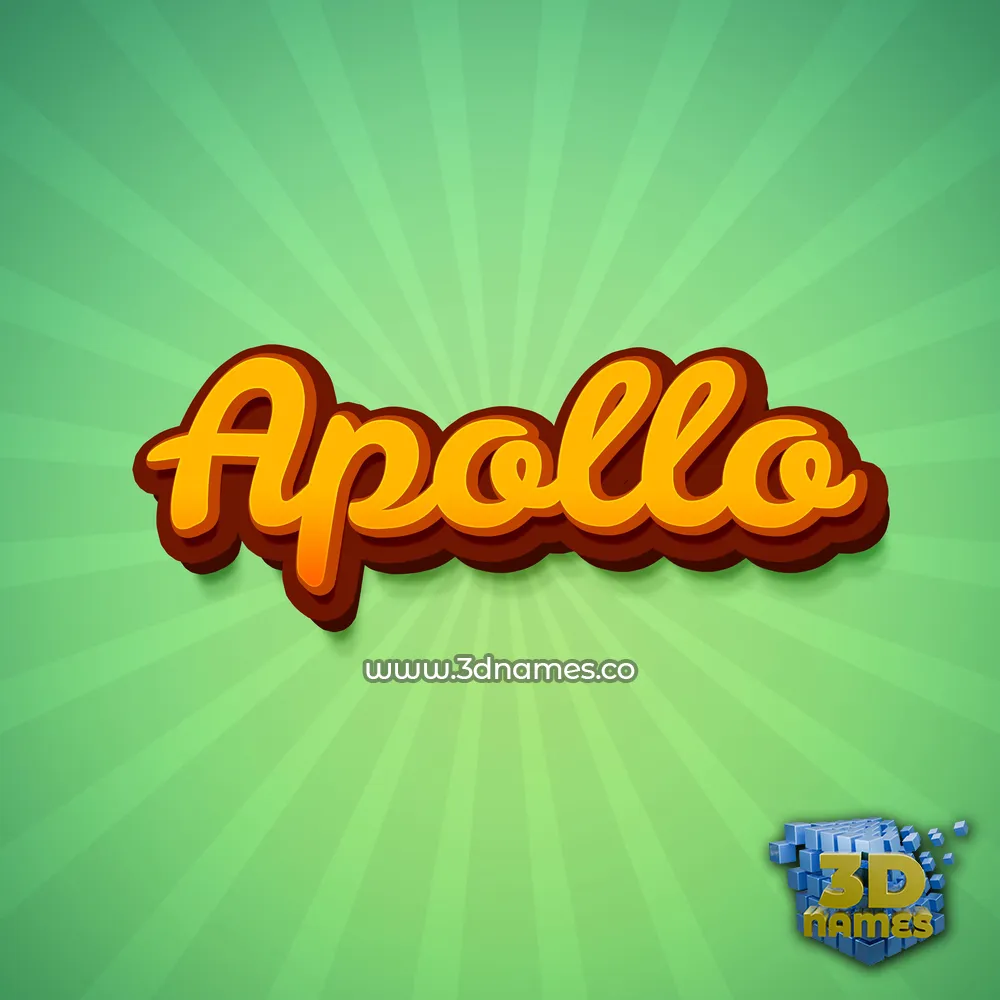 apollo in Green Rays style - 3D name wallpaper apollo in Green Rays style - 3D name wallpaper