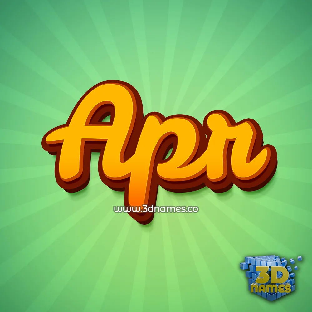 apr in Green Rays style - 3D name wallpaper apr in Green Rays style - 3D name wallpaper