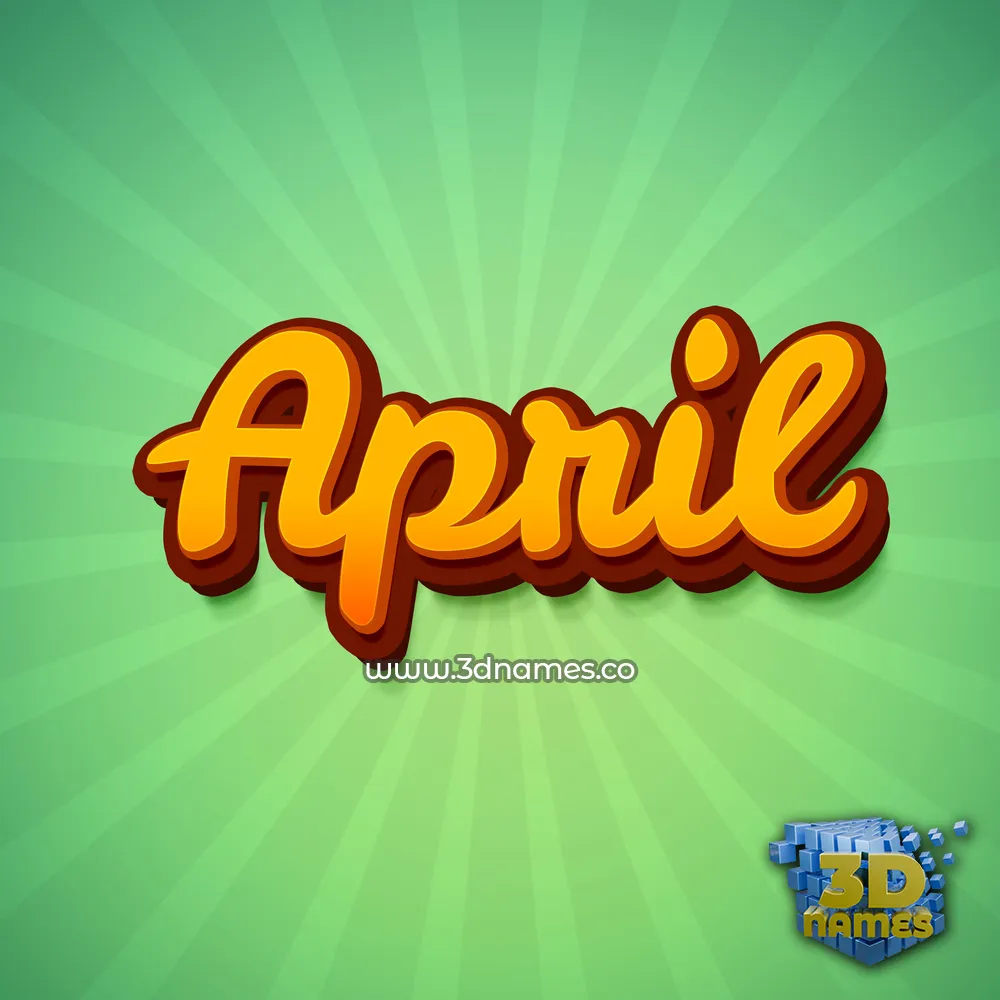 april in Green Rays style - 3D name wallpaper april in Green Rays style - 3D name wallpaper