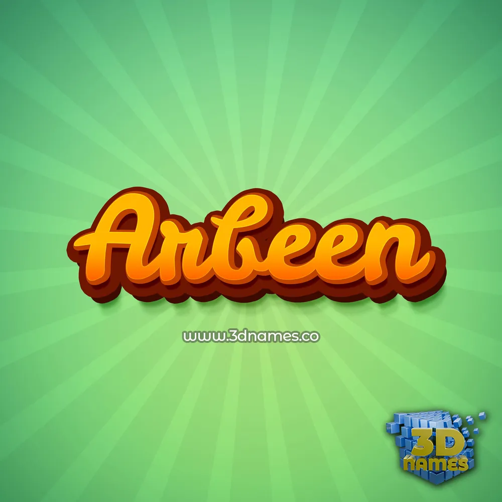 arbeen in Green Rays style - 3D name wallpaper arbeen in Green Rays style - 3D name wallpaper