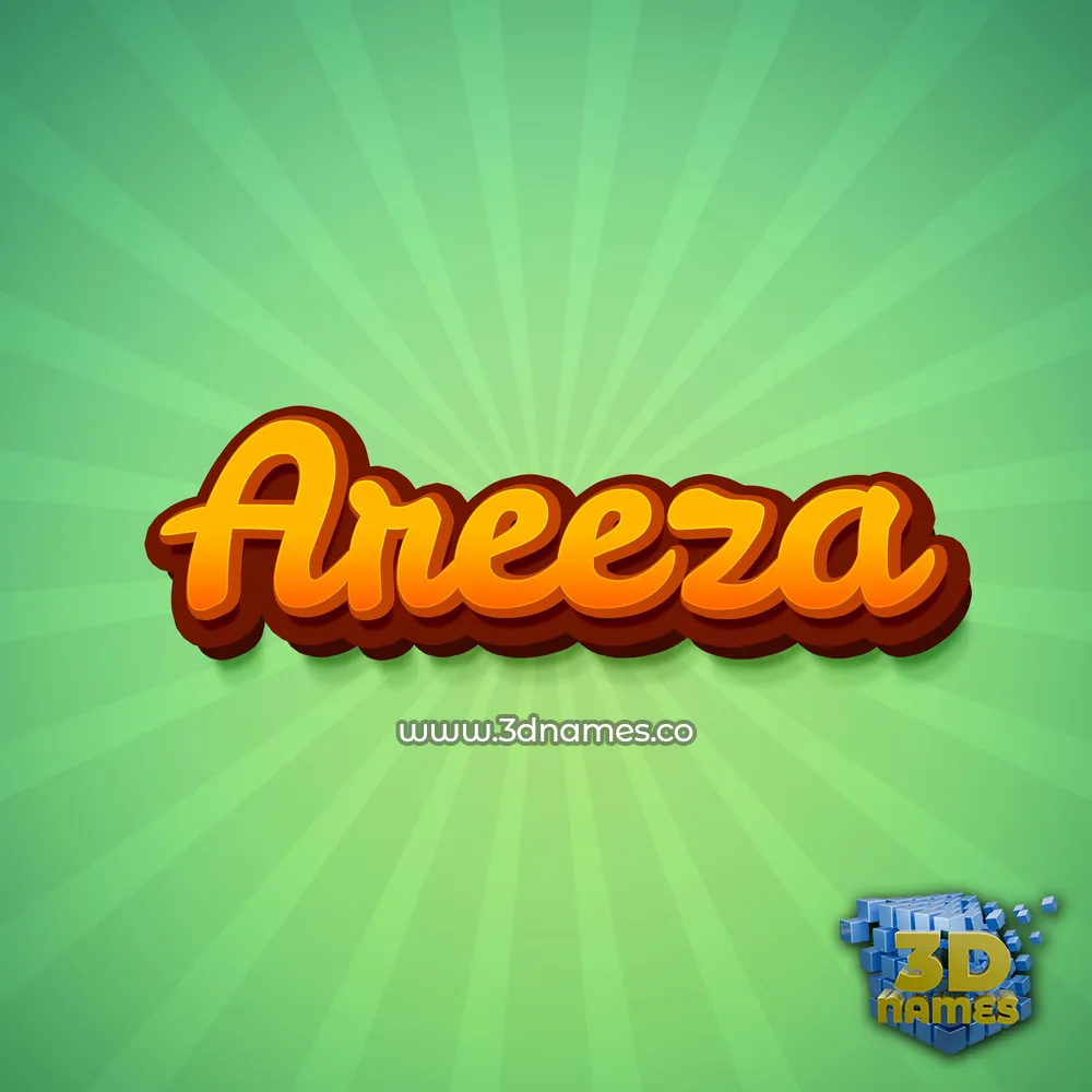 areeza in Green Rays style - 3D name wallpaper areeza in Green Rays style - 3D name wallpaper