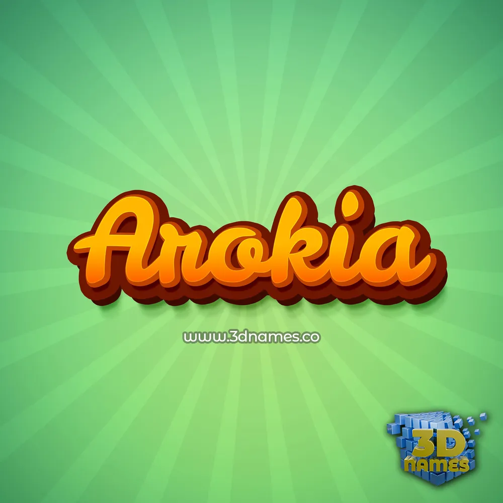 arokia in Green Rays style - 3D name wallpaper arokia in Green Rays style - 3D name wallpaper