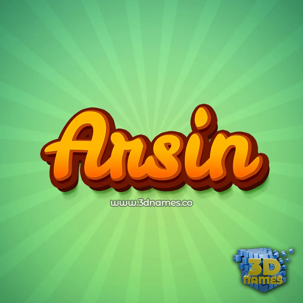 arsin in Green Rays style - 3D name wallpaper arsin in Green Rays style - 3D name wallpaper