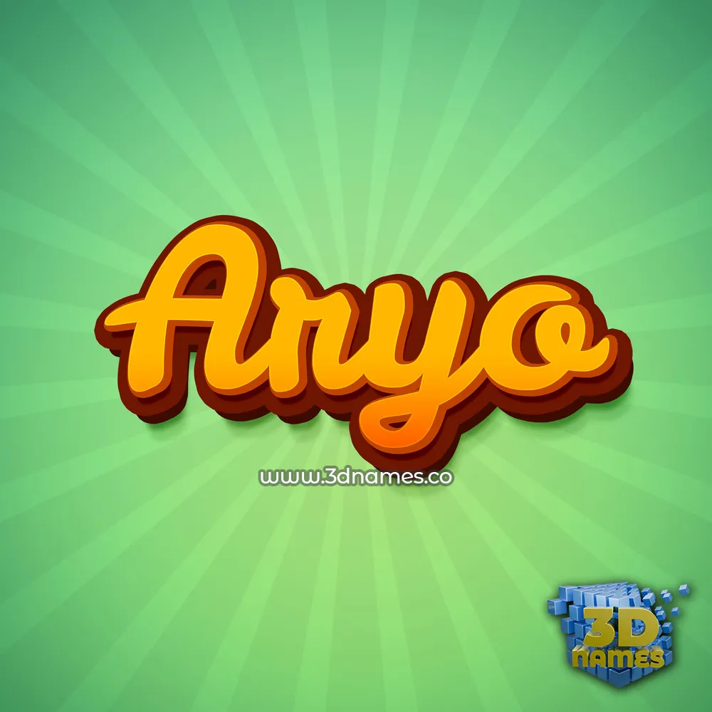 aryo in Green Rays style - 3D name wallpaper aryo in Green Rays style - 3D name wallpaper