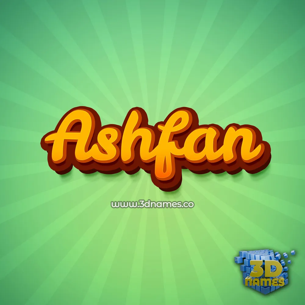 ashfan in Green Rays style - 3D name wallpaper ashfan in Green Rays style - 3D name wallpaper