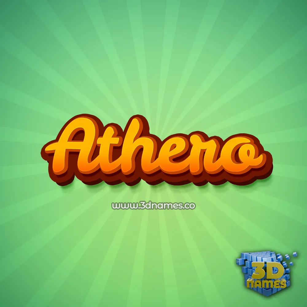 athero in Green Rays style - 3D name wallpaper athero in Green Rays style - 3D name wallpaper