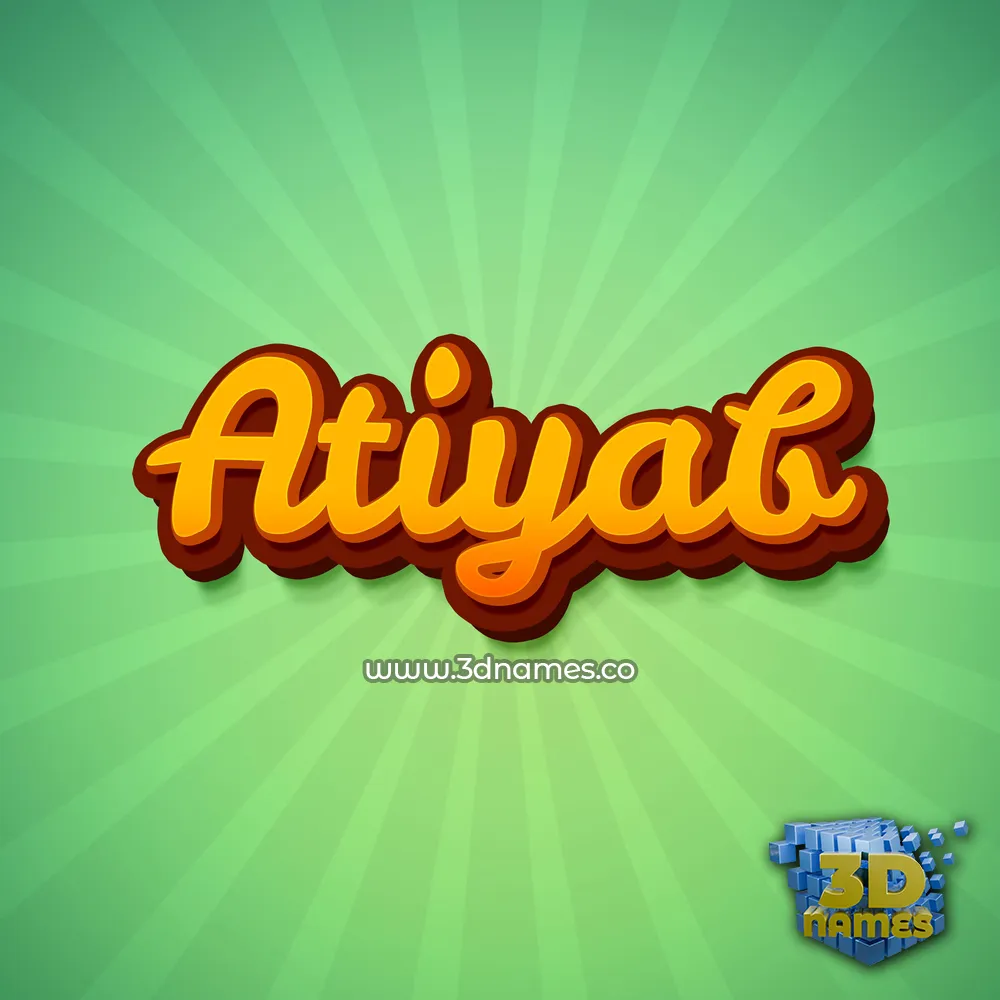 atiyab in Green Rays style - 3D name wallpaper atiyab in Green Rays style - 3D name wallpaper