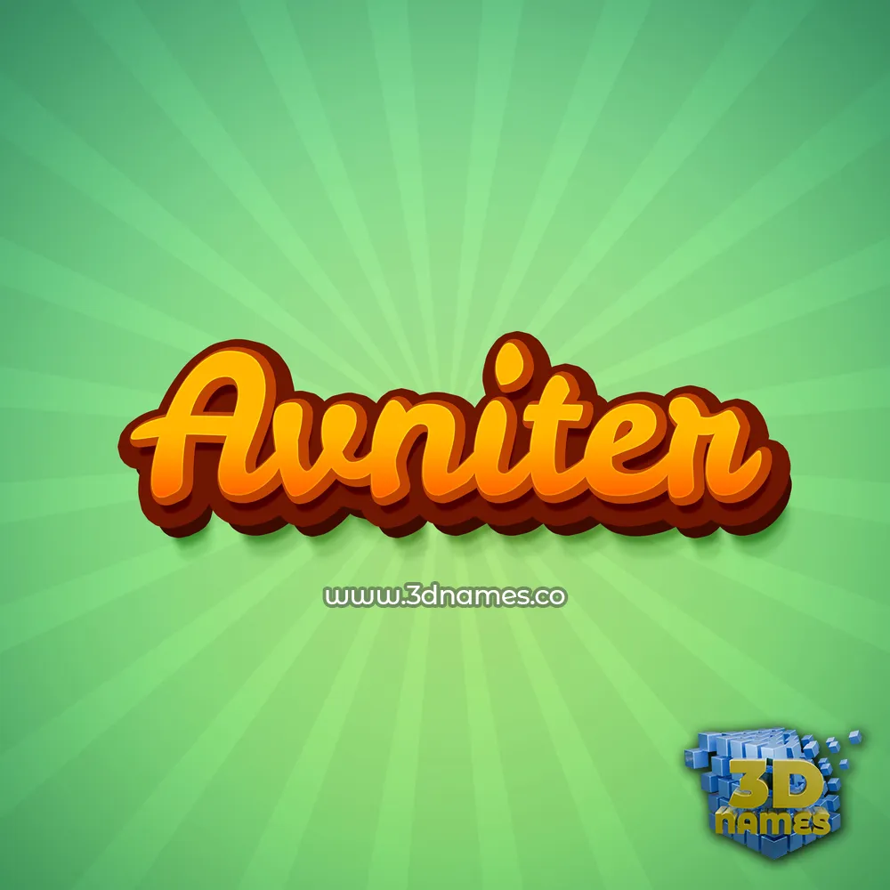 avniter in Green Rays style - 3D name wallpaper avniter in Green Rays style - 3D name wallpaper