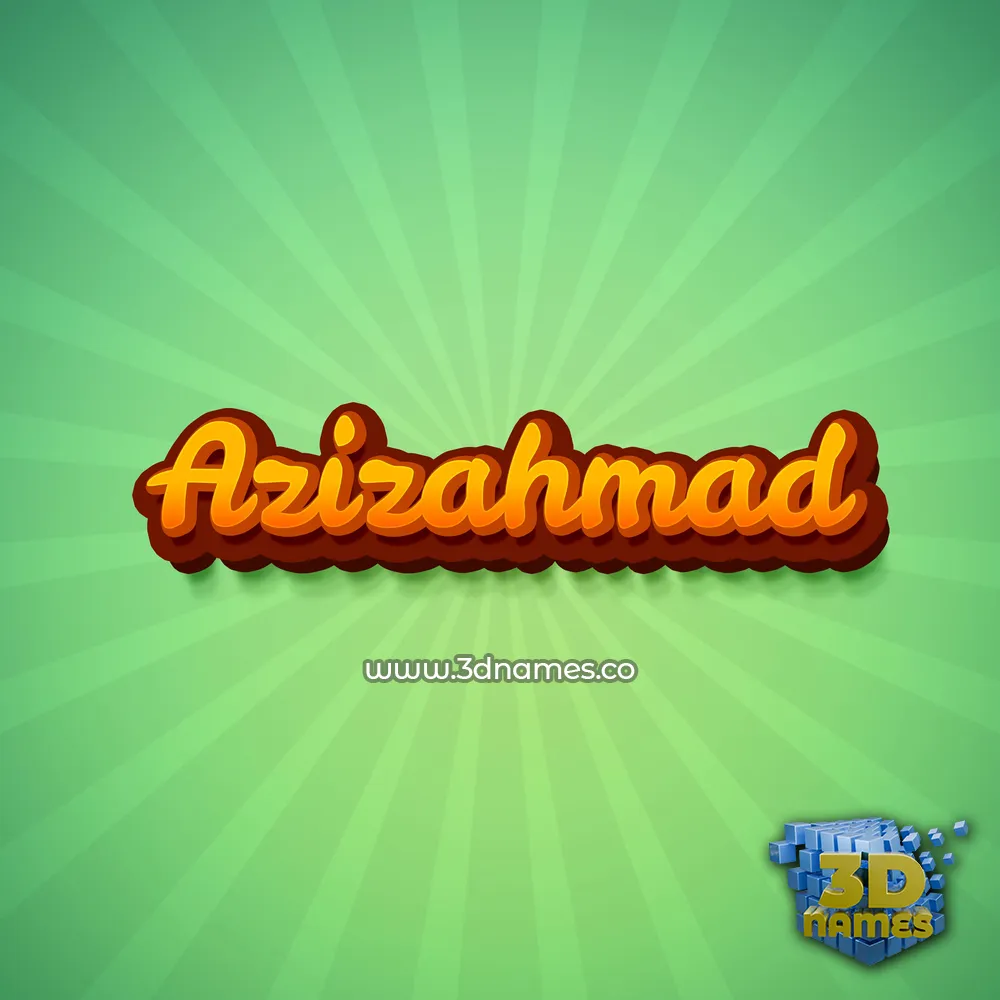 azizahmad in Green Rays style - 3D name wallpaper azizahmad in Green Rays style - 3D name wallpaper