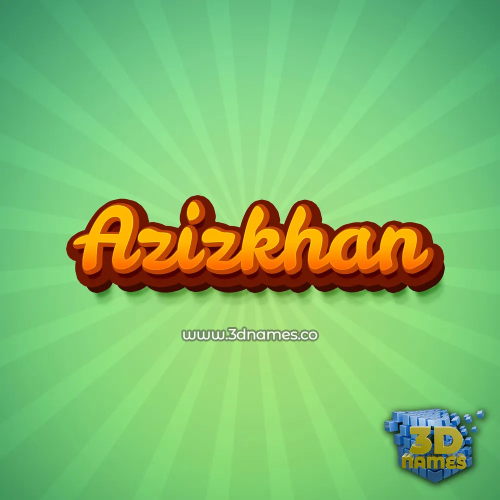 azizkhan in Green Rays style - 3D name wallpaper azizkhan in Green Rays style - 3D name wallpaper